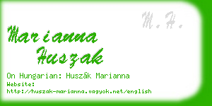 marianna huszak business card